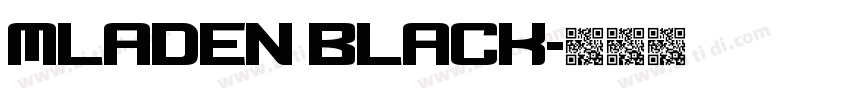 Mladen Black字体转换